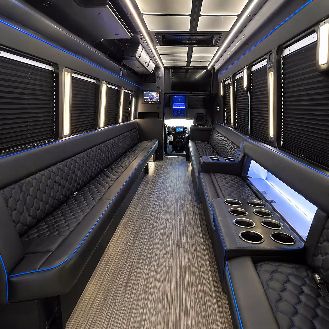 across dublin california party bus rental