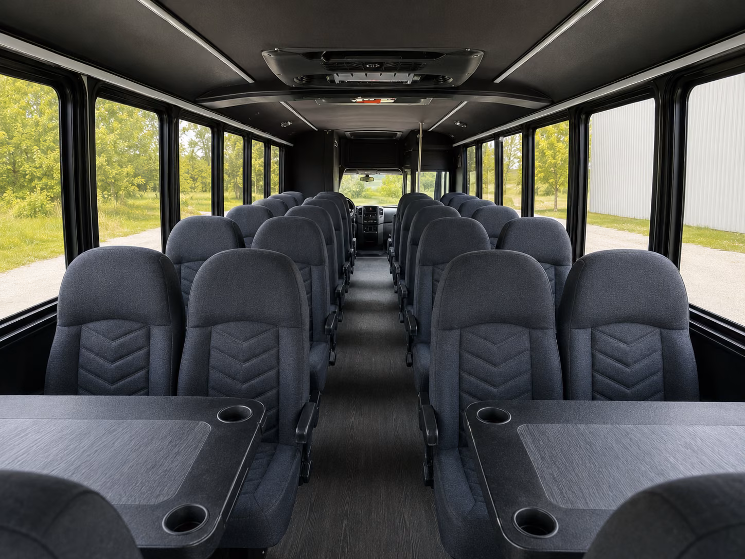 dublin 18 passenger minibus inside