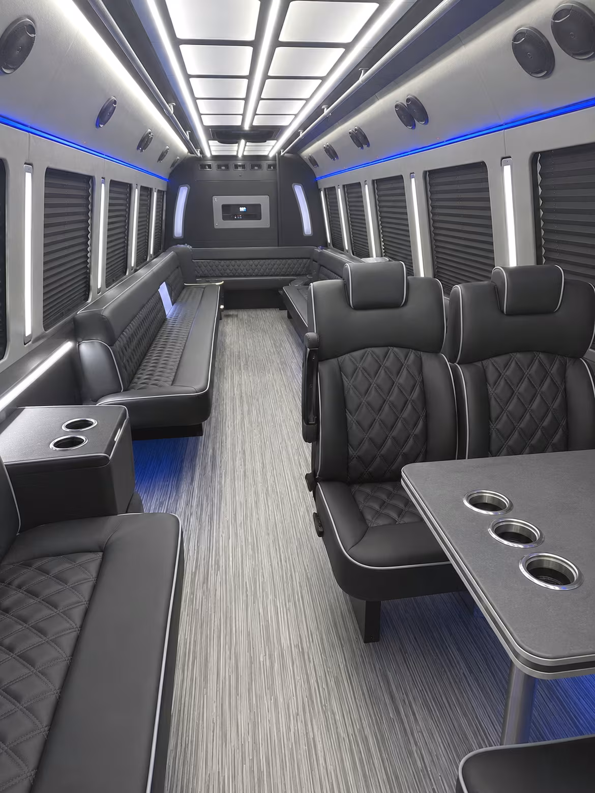 dublin 25 passenger party bus inside