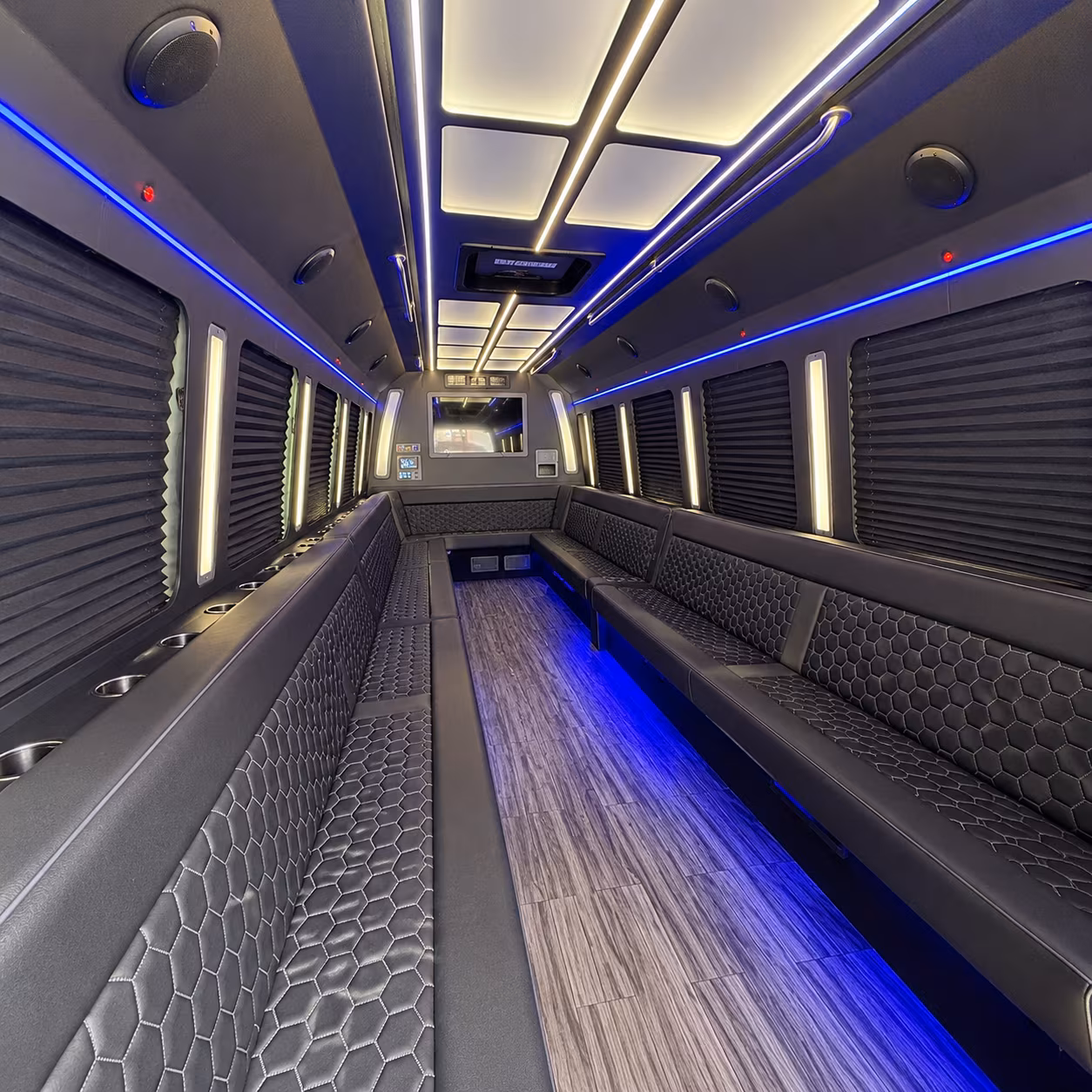 dublin 30 passenger party bus interior