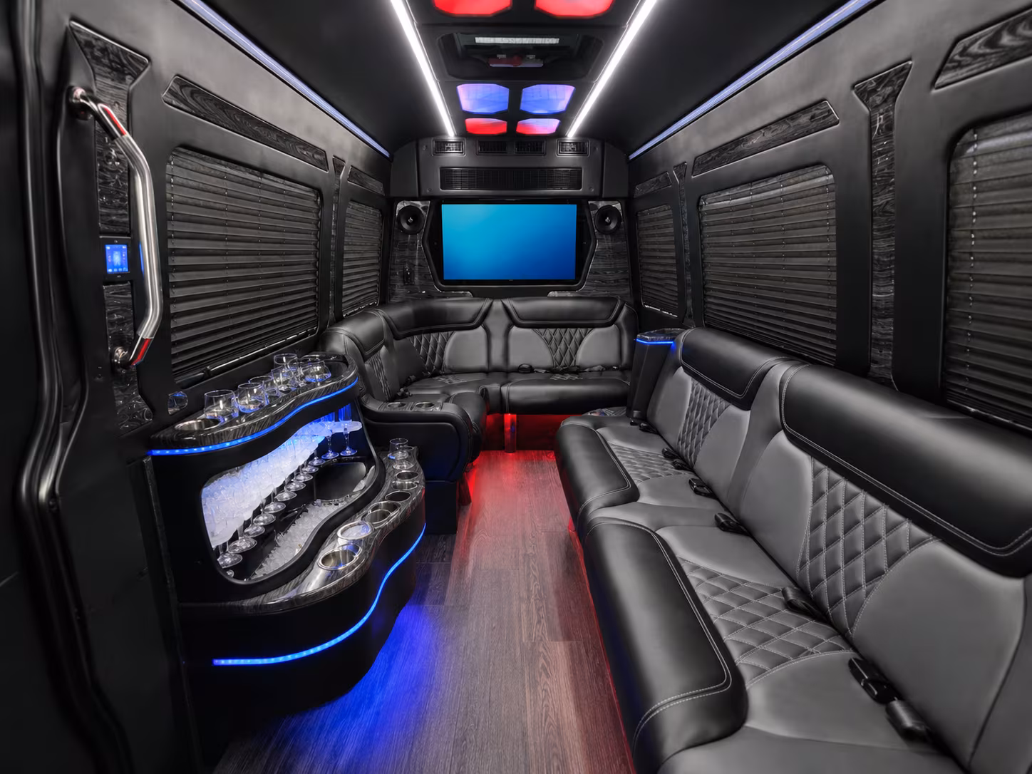 dublin 40 passenger party bus inside