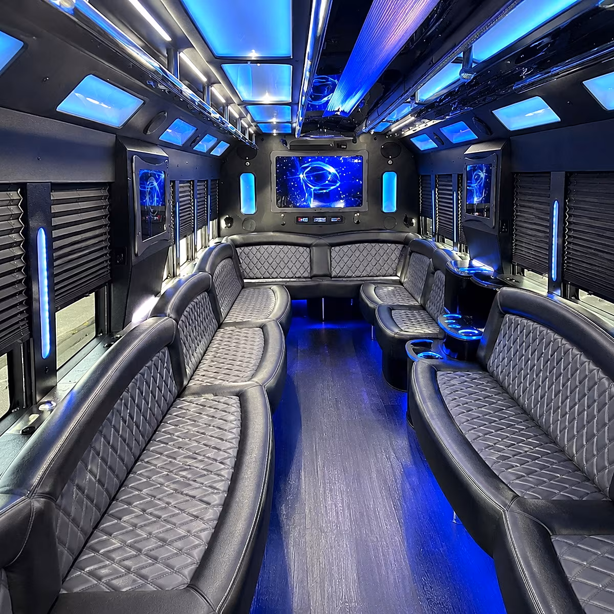 dublin 50 passenger party bus interior