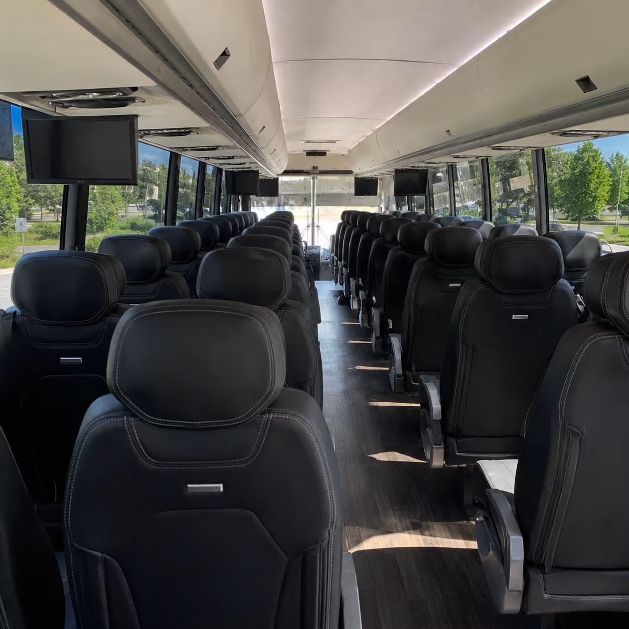 dublin 56 passenger charter bus inside