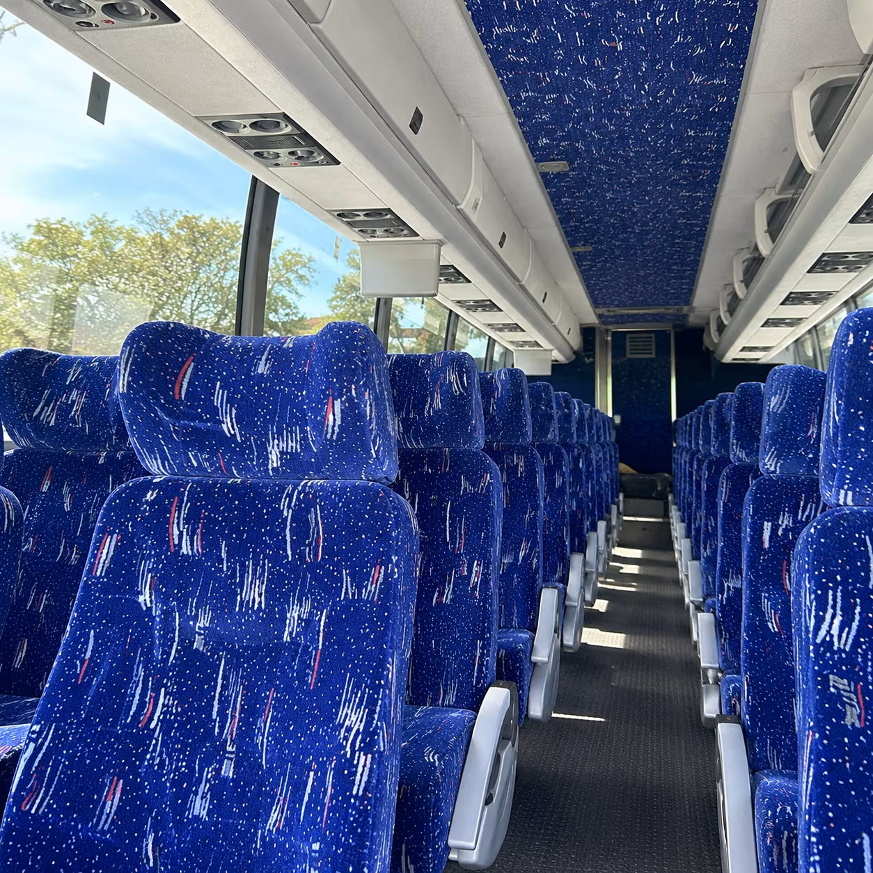 dublin 56 passenger charter bus interior