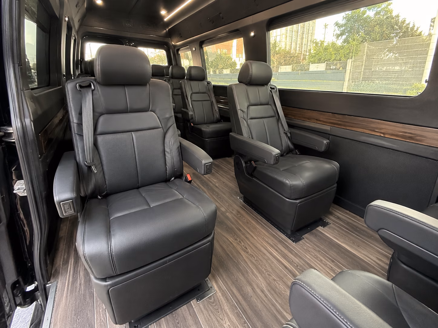 dublin sprinter van with driver inside